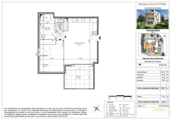 Immobilier Saint-Raphaël (83700) – Appartement 52m2 – 279 000 €