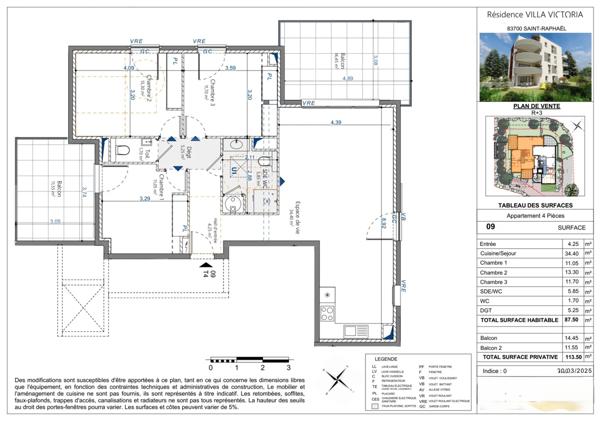 Immobilier Saint-Raphaël (83700) – Appartement 52m2 – 279 000 €