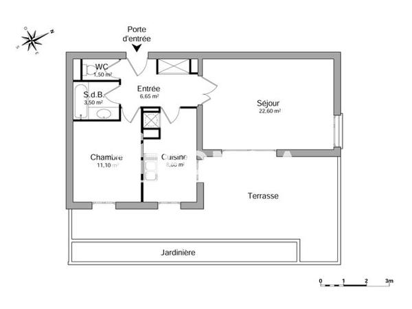Location Appartement 2 pièces 53.95 m² - 130 CHEMIN DE MORGIOU Marseille 13009