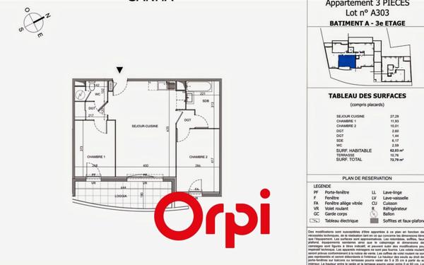Appartement à vendre    3 pièces • 62,03 m2 La Seyne-sur-Mer