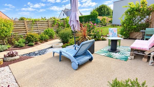 Maison à vendre 3 pièces GUILVINEC (29) en excellent état, au calme, beau jardin avec extension possible