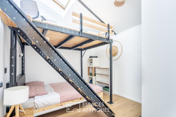 Duplex au dernier étage d’une ancienne imprimerie