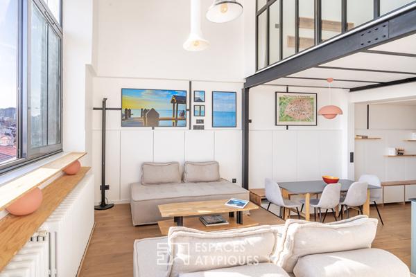 Duplex au dernier étage d’une ancienne imprimerie