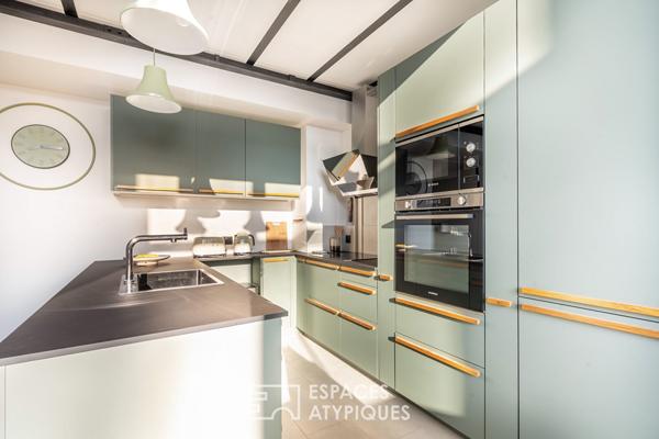 Duplex au dernier étage d’une ancienne imprimerie