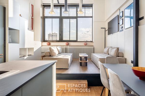 Duplex au dernier étage d’une ancienne imprimerie