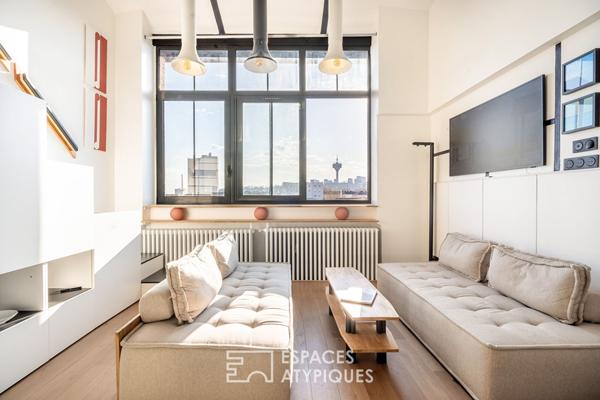 Duplex au dernier étage d’une ancienne imprimerie