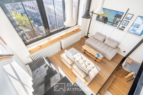 Duplex au dernier étage d’une ancienne imprimerie