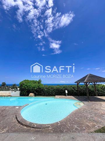 T2 vue mer avec piscine et parking - St Gilles