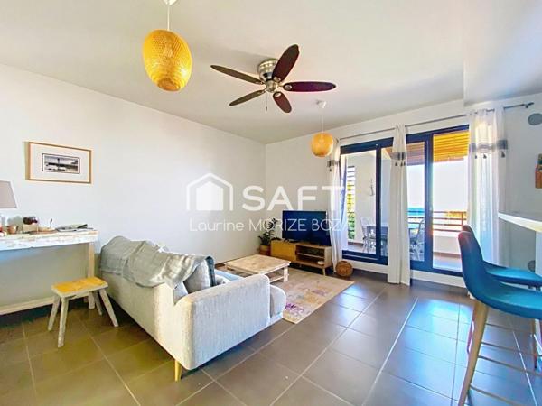 T2 vue mer avec piscine et parking - St Gilles