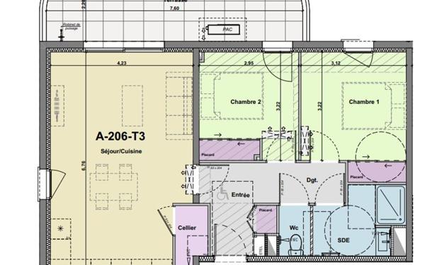 Appartement à vendre    3 pièces •  Narbonne