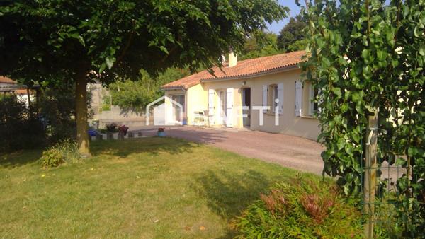 Belle maison de 115 m2 sur terrain de 1600 m2 ; toute équipée et prete à vivre