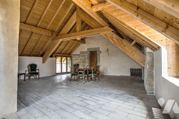 UNIQUE ! A St Julien, château médiéval partiellement rénové de plus de 250 m2 (hors grange)  sur 1 h