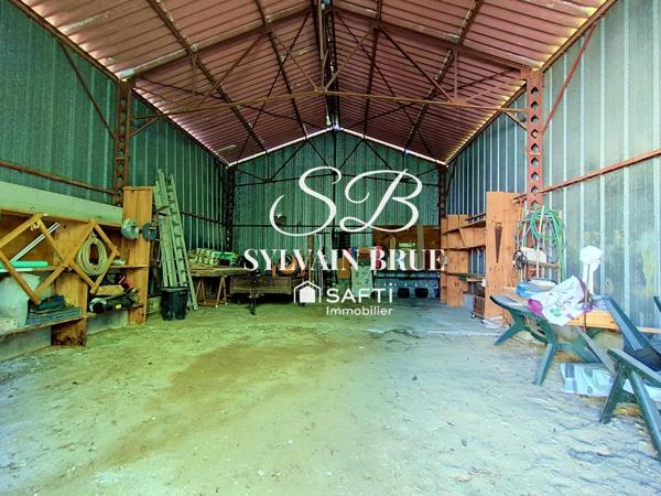 Maison avec sous sol, hangar et potentiel évolutif