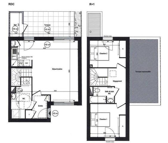 Maison 3 pièces                                        - 44470 Carquefou Réf : 12588
