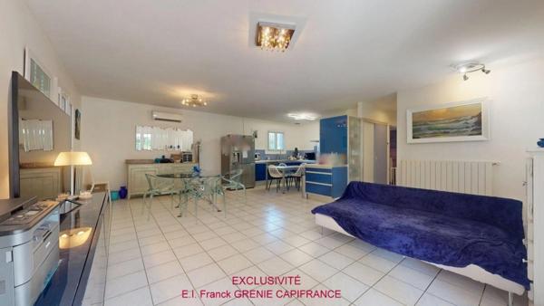Garéoult – Maison de plain-pied 167m² utiles avec studio indépendant, piscine, double garage de 35 m², terrain arboré