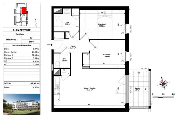 Vente Appartement Pornichet 44380 Saint-Nazaire-La Baule