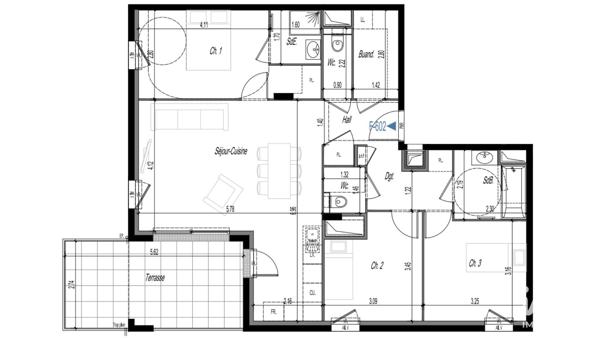 Appartement à vendre 4 pièces 87 m² Clermont-Ferrand