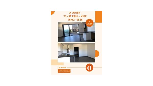 T3 3 pièces - 65m² Saint Pierre (97410)