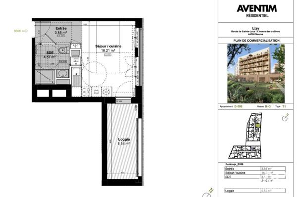 Appartement à vendre 1 pièce 24 m² Nantes