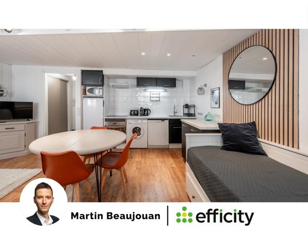 Appartement 1 pièce - 28 m² Exclusivité efficity