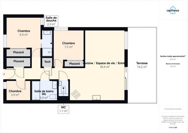 Haute Savoie (74), à vendre SAMOENS - Domaine skiable Grand Massif - Appartement T4 en rez de jardin