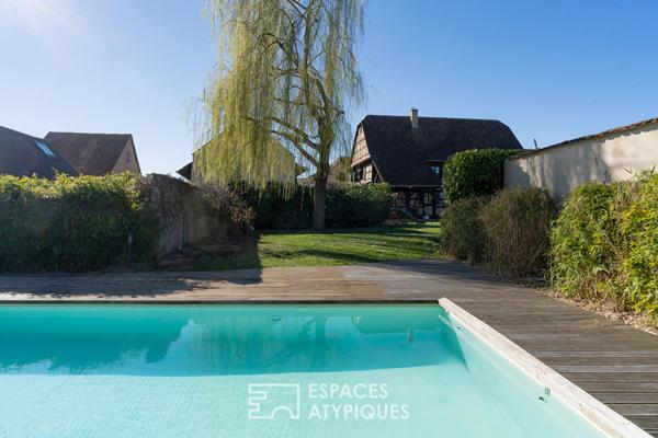 Ancien relais de poste rénové avec piscine et jardin paysager