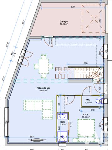 Terrain à vendre 365 m² Poulx
