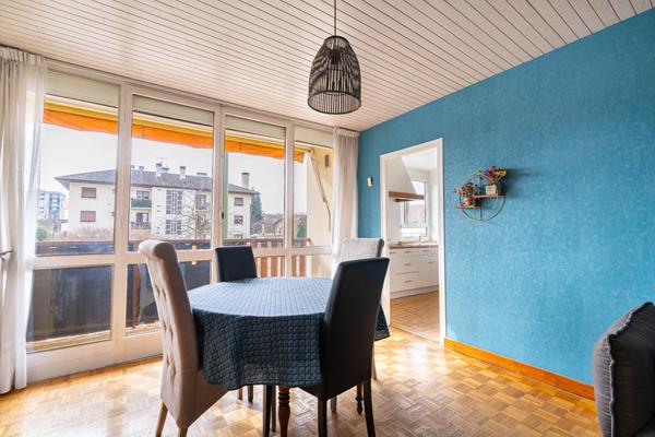 T3 lumineux de 63 m² avec balcons, grande cave - Annecy secteur Gendarmerie