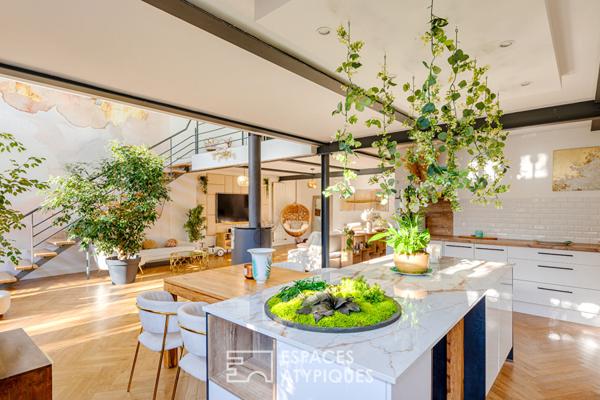 Héritage industriel ! Loft d’exception entre ciel et verdure à Argenteuil