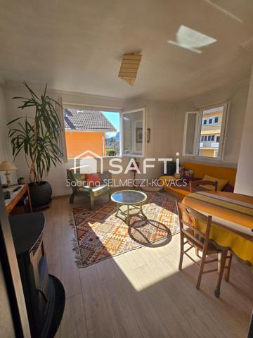 Maison saine et lumineuse, jardin clos arboré