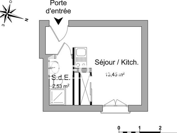 Location Studio 16 m² - 1 RUE DELILLE La Roche Sur Yon 85000
