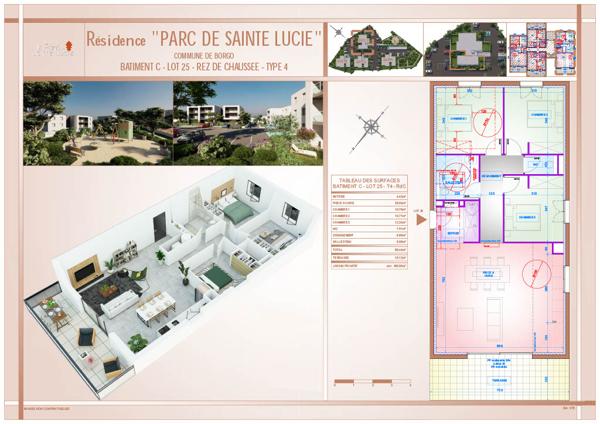 Appartement F4 (89 m²) à vendre à BORGO