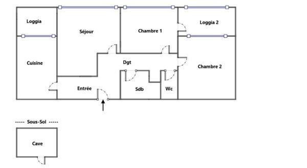 Appartement à vendre 3 pièces 57,32 m² Créteil