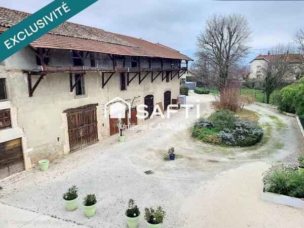 Tullins - Grange à rénover de 165m² au plancher sur parcelle d'environ 900m².