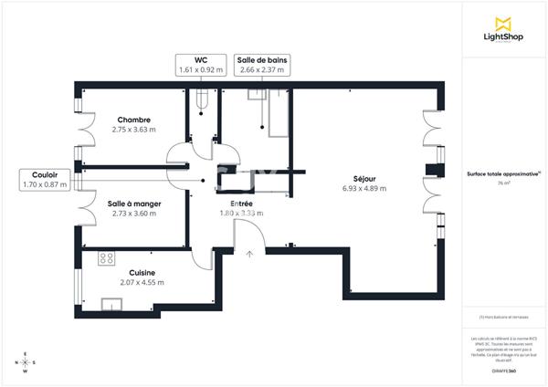 3 pièces - M° Saint-Fargeau