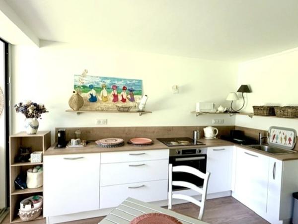 LE POULIGUEN-STUDIO DE 28M2-EXPOSÉ SUD-PROCHE COMMERCE ET PLAGE A PIED- AU CALME- VUE SUR VERDURE