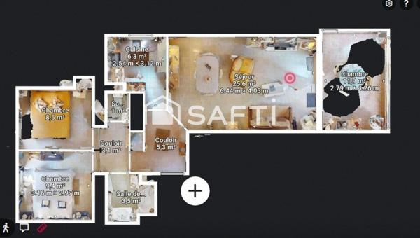 3 pièces proche mer