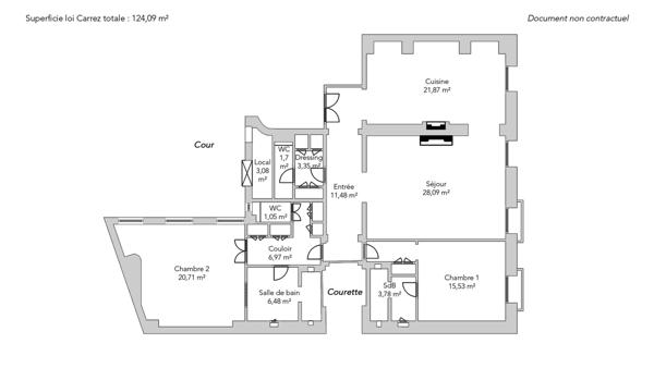 Appartement Paris 16 e - CHAILLOT