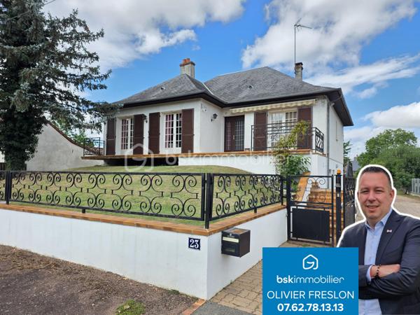 Magnifique Pavillon sur sous-sol de 96m² avec dépendances à Nevers 

Situé dans un quartier calme, proche des commerces et des commodités de Nevers, nous vous présentons ce magnifique pavillon élevé sur sous sol construit en 1979, d'une superficie habitable de 96m², comprenant 4 pièces dont grand salon séjour, cuisine indépendante aménagée et équipée, wc, salle de bain, 3 chambres au rez-de-chaussée, buanderie, atelier, cave, grand garage aménagée et carrelé de 47m² cuisine d'été, wc et salle d'eau en sous-sol, terrasses sous appentis, grande dépendance de type atelier, garage de 53m², et appentis de garage de de 34m², dépendance de jardin, le tout sur un beau terrain d'environ 1040m², arboré, entretenu et entièrement clos.

Au rez-de-chaussée, ce pavillon propose une spacieuse entrée ainsi qu'un dégagement qui dessert toutes les pièces de la maison notamment un grand salon séjour de 34 m², pièce de vie lumineuse qui propose un insert de cheminée pour de belles soirées au coin du feu, ainsi que deux belles portes fenêtres qui donne sur une grande terrasse.
Le dégagement dessert une cuisine indépendante, aménagée et équipée de 11m².
Le rez-de-chaussée se complète de 3 chambres de 10, 10 et 11m², une salle de bain et un wc indépendant.

Du couloir, un escalier mène au sous sol, où ce pavillon propose un grand garage aménagé et carrelé de 47m², un espace buanderie de 34 m², une cave de 17m², un atelier de 16m², ainsi qu'un wc indépendant et une salle d'eau.
A l'extérieur, ce pavillon dispose d'un double espace de terrasse sous appentis de 28 et 21m²,  d'une grande dépendance d'atelier de 34m², d'un double garage attenant de 53m², d'un appentis de garage de de 34m², d'une dépendance de jardin, le tout sur un beau terrain d'environ 1040m², arboré, entretenu et entièrement clos

Tous les sols de cette maison sont en marbre (entrée, salon séjour), en carrelage (cuisine, buanderie cellier, atelier, garage), en linoléum (salle de bain) mais aussi en parquet (chambres), Ce pavillon comporte une isolation double vitrage bois, ainsi que des volets bois standards.
Il dispose de combles isolés et d'une toiture en tuiles ardoisées en bon état.
Côté assainissement, ce pavillon dispose du tout à l'égout conforme.

Les plus de cette maison :
Sa proximité de toutes les commodités, des commerces. La qualité générale du bien entretenu avec des grands volumes de pièces dont son salon séjour, sa cuisine indépendante aménagée et équipée, ses 3 chambres, ses 3 modes de chauffage,  sa buanderie, son garage aménagé, ses extérieurs et ses terrasses sous appentis, ses grandes dépendances et son terrain parfaitement entretenu, arboré et totalement clôturé.

Des photos supplémentaires sont disponibles sur BSK IMMOBILIER > Nos conseillers > Olivier FRESLON
Pour tout renseignement complémentaire ou pour une visite, contactez moi au 07.62.78.13.13.

Idéale pour une grande famille, cette maison est une belle opportunité à saisir!!!