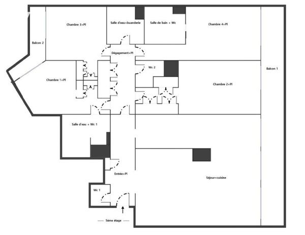 Neuilly sur Seine - Appartement familial de 174 m² baigné de lumière