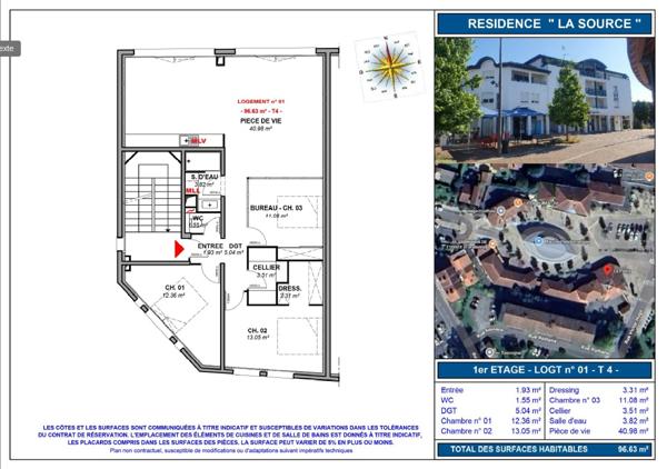 Saint-Paul-lès-Dax (40990) TRES BEL APPARTEMENT AU COEUR DE ST PAUL LES DAX