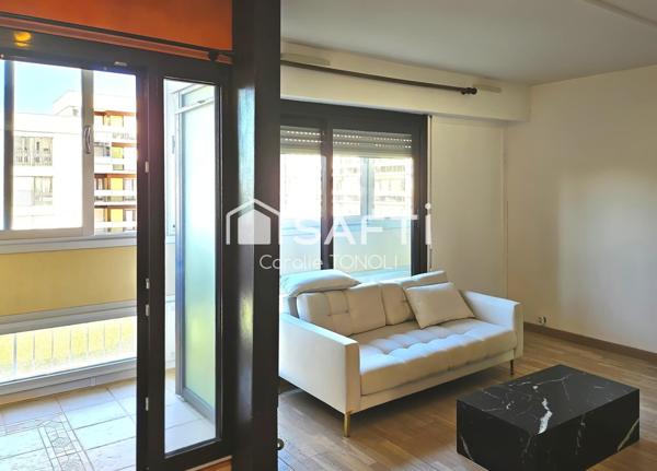 T3 lumineux + bureau, ascenseur et parking