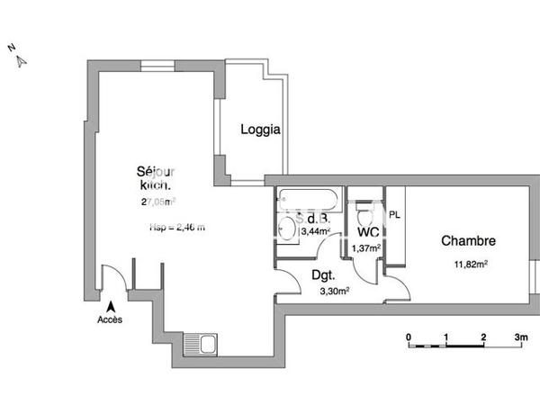 Location Appartement 2 pièces 46.98 m² - 21 BOULEVARD KENNEDY Perpignan 66000