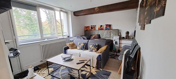 Appartement F1 vendu loué 695 euros charges comprises.