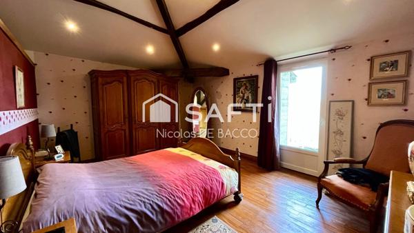 Ferme rénové 170 m2 avec piscine et jardin et vu dégagée.