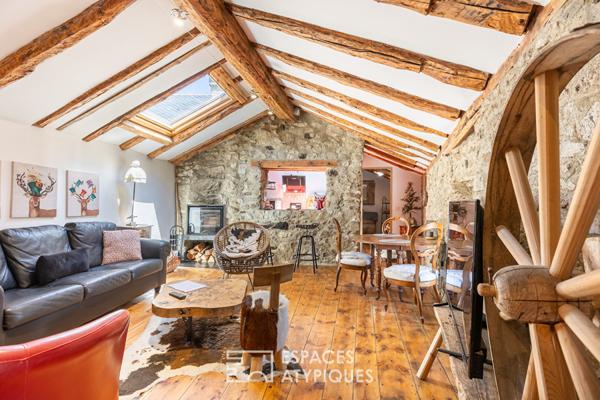 Ancien presbytère rénové en maison ou chambres d’hôtes à la montagne
