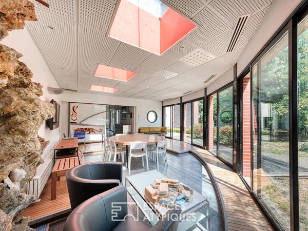 Maison d’architecte avec annexe indépendante sur terrain sans vis-à-vis