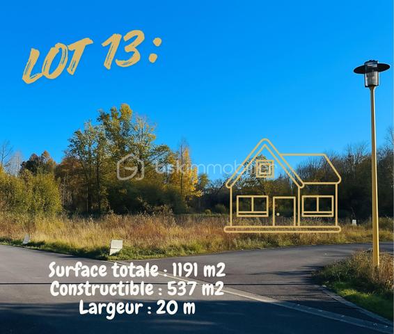 Terrain de 1 191 m²