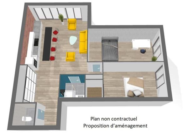 Paris 15e BEAUGRENELLE, étage élevé, 3 pièces 77m2 Vue et luminosité