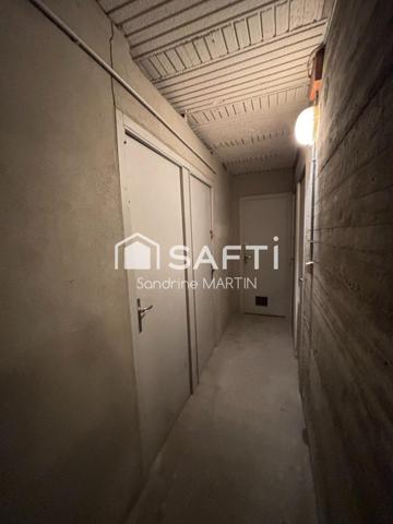 Appart T3 RDC surélevé, 77m2, cave et parking.